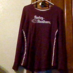 Harley Davidson Womens Large Long Sleeved Shirt